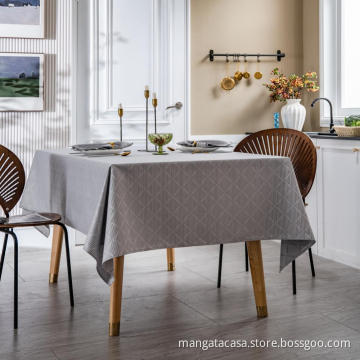 Diamond pattern rectangular waterproof tablecloth